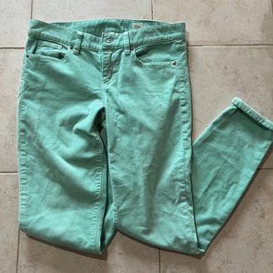 J. Crew Mint Corduroy Slim Jeans Womens Size 25